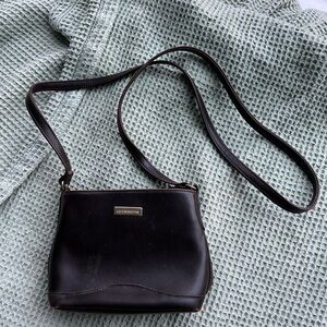 Liz Claiborne Black Leather Shoulder Bag